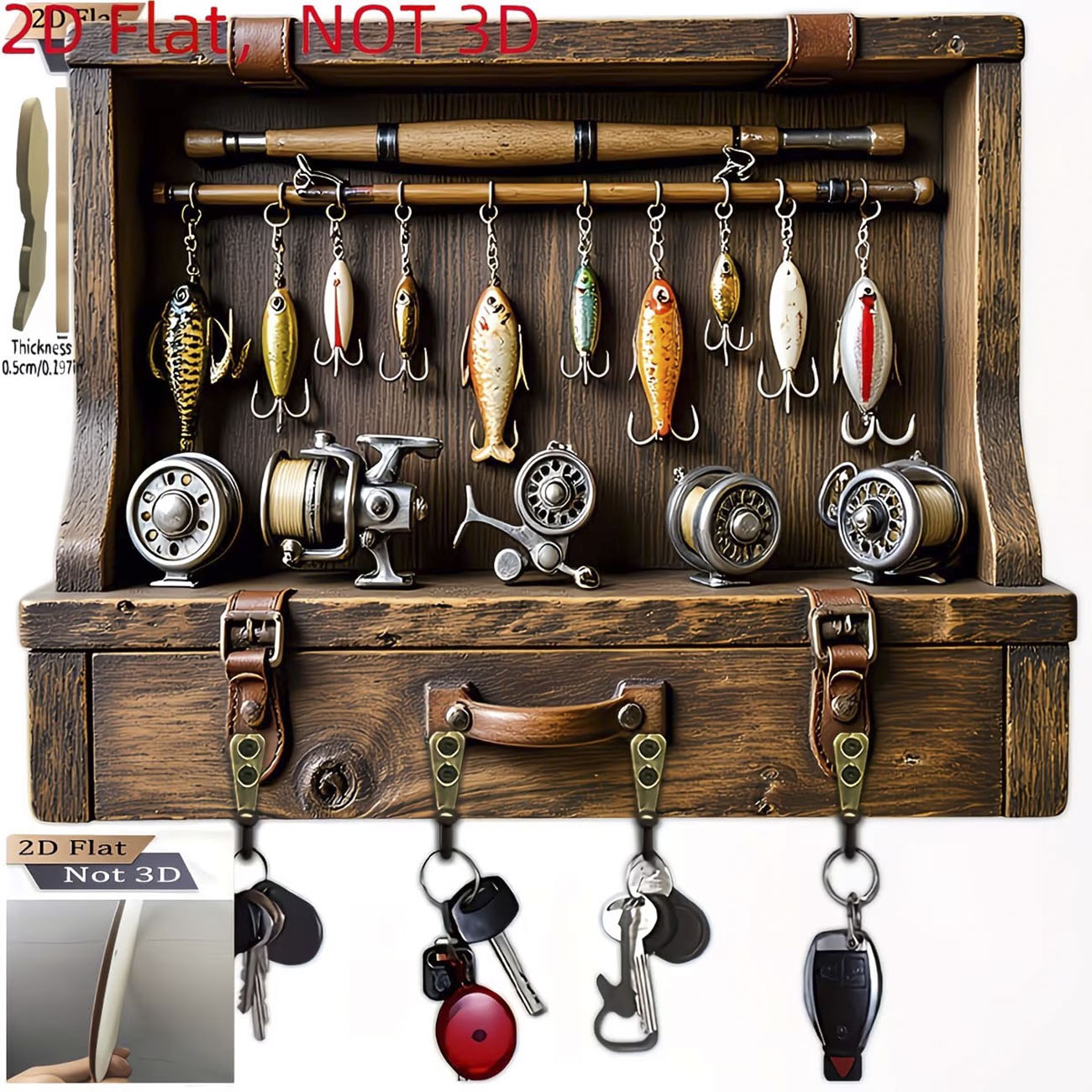 Vintage visserijhengel sleutel - Fishing Rod Combo recensie en prijs